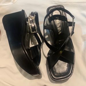 Prada Black Sandals